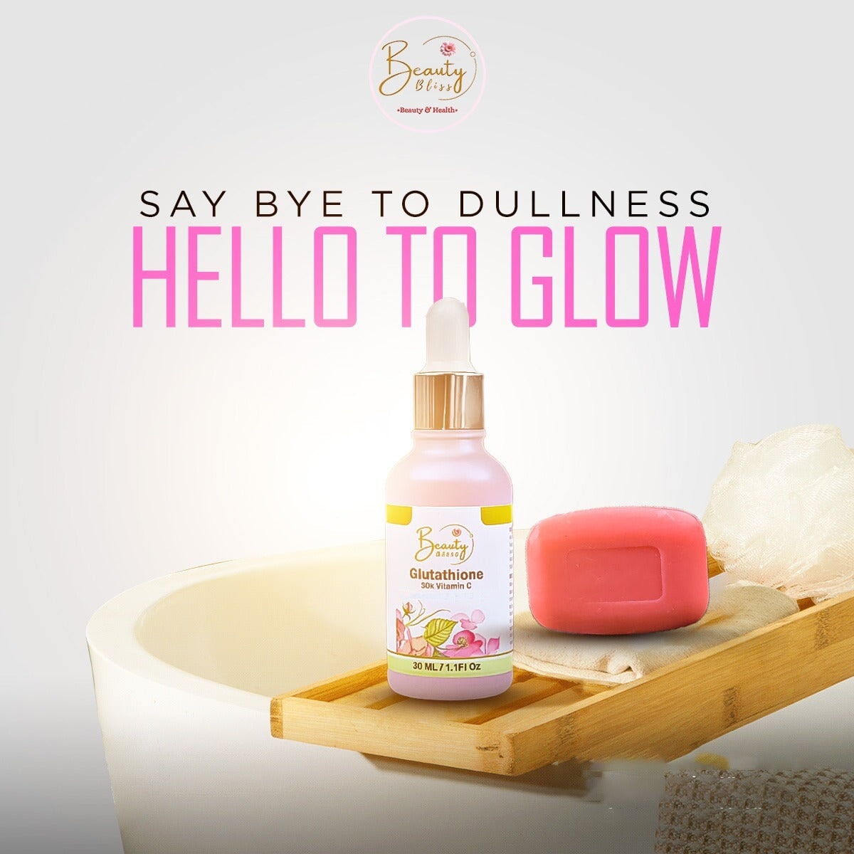 GLUTATHIONE + 30X VITAMIN C SERUM + GLUTAX SOAP FREE Personal care BEAUTY BLISS